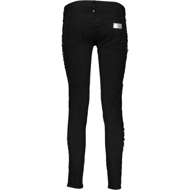 JUST CAVALLI WOMEN'S BLACK TROUSERS