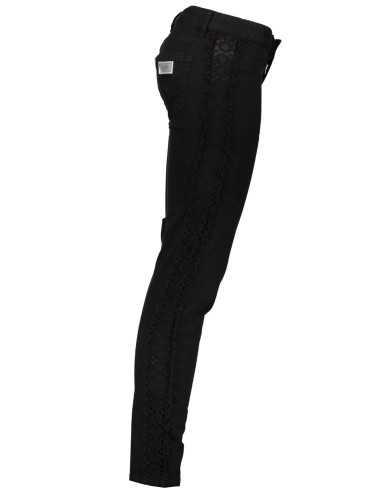 JUST CAVALLI WOMEN'S BLACK TROUSERS