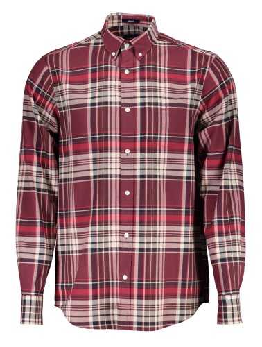 GANT MEN'S RED LONG SLEEVE SHIRT