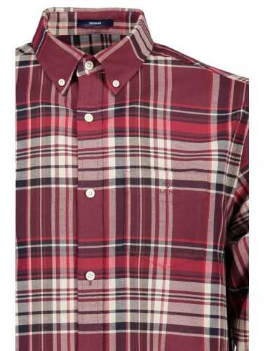 GANT MEN'S RED LONG SLEEVE SHIRT