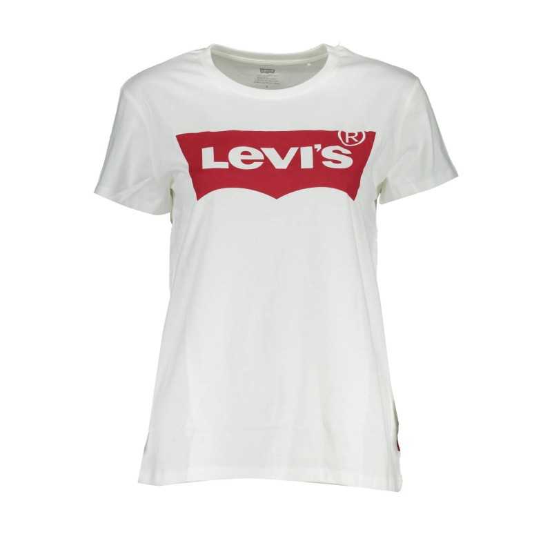 LEVI'S WHITE WOMAN SHORT SLEEVE T-SHIRT