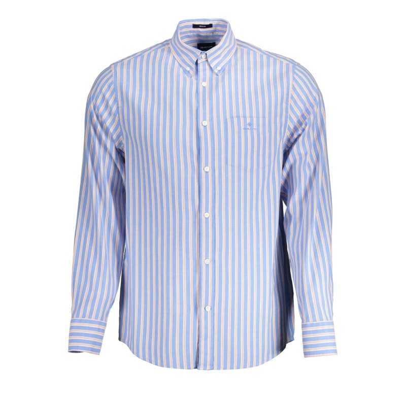 GANT CAMICIA MANICHE LUNGHE UOMO AZZURRO