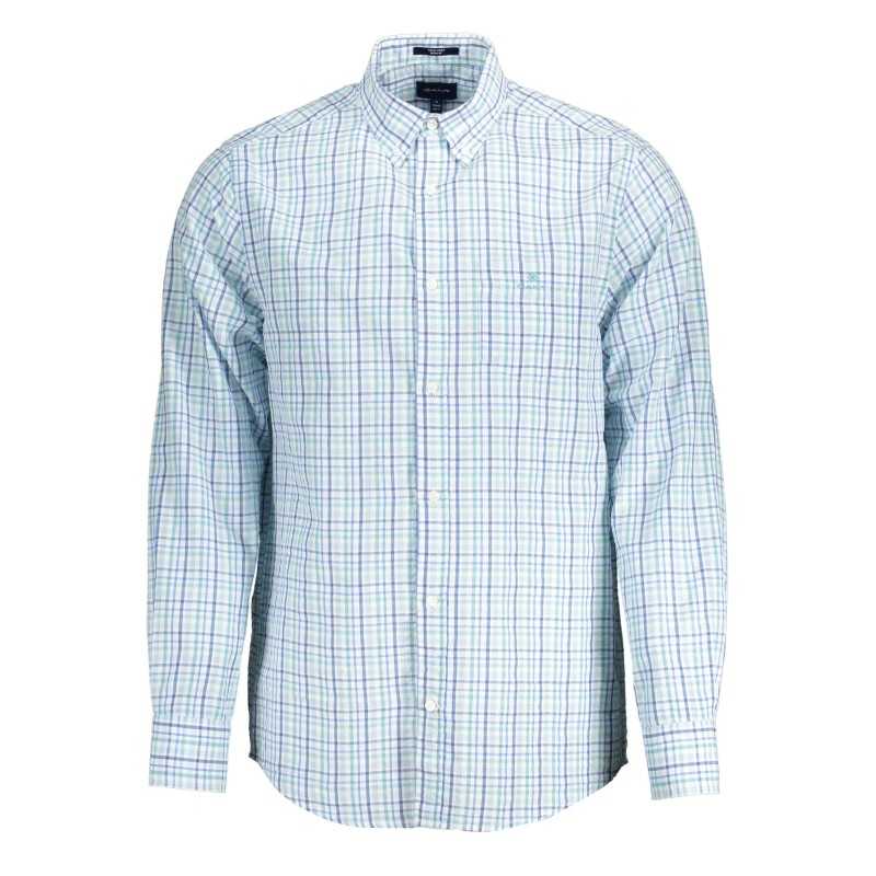 GANT CAMICIA MANICHE LUNGHE UOMO AZZURRO