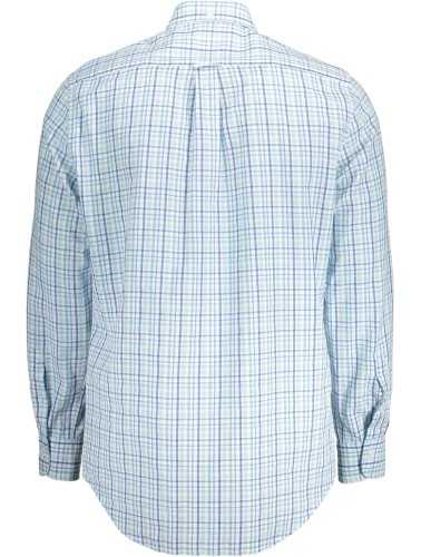 GANT CAMICIA MANICHE LUNGHE UOMO AZZURRO