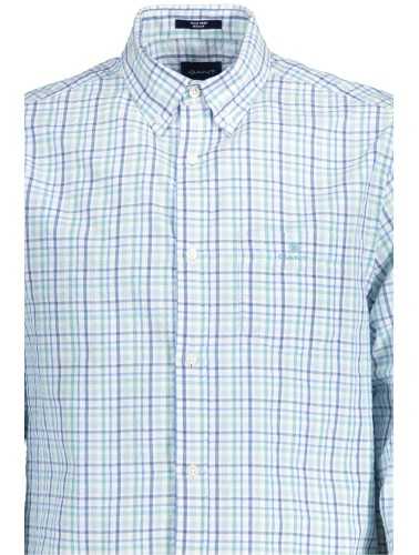 GANT CAMICIA MANICHE LUNGHE UOMO AZZURRO