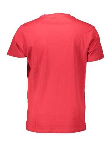 GUESS JEANS T-SHIRT MANICHE CORTE UOMO ROSSO