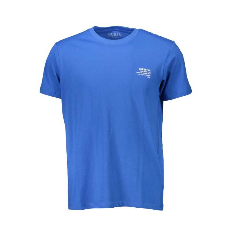 GUESS JEANS MEN'S SHORT SLEEVE T-SHIRT BLUE