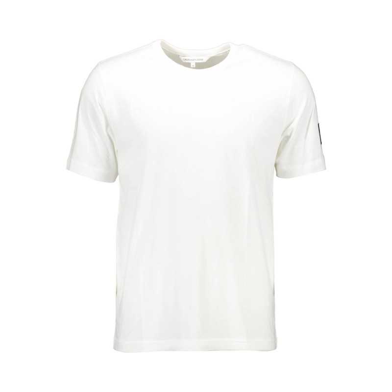 CALVIN KLEIN T-SHIRT MANICHE CORTE UOMO BIANCO