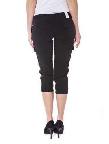 DENNY ROSE WOMEN'S BLACK PINOCCHIETTO PANTS