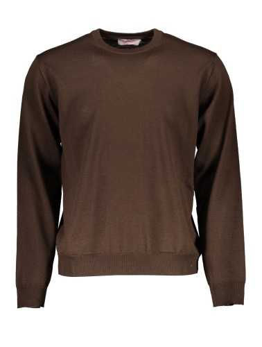 ROMEO GIGLI BROWN MEN'S SWEATER