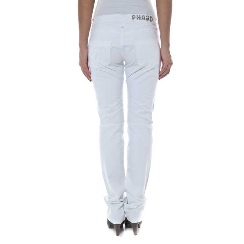 PHARD PANTALONE DONNA BIANCO