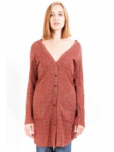 LAVAND. CARDIGAN DONNA ROSSO