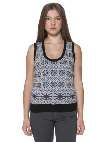 FRED PERRY WOMEN'S GRAY VEST