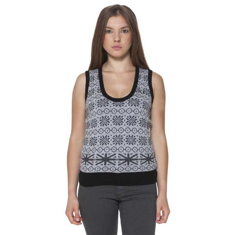 FRED PERRY WOMEN'S GRAY VEST