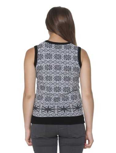 FRED PERRY WOMEN'S GRAY VEST