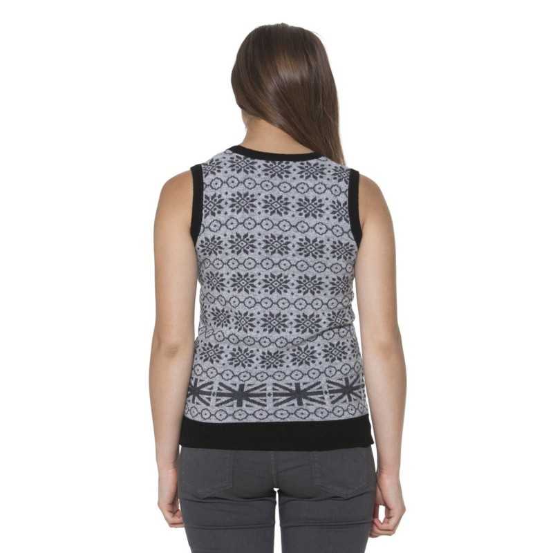 FRED PERRY WOMEN'S GRAY VEST