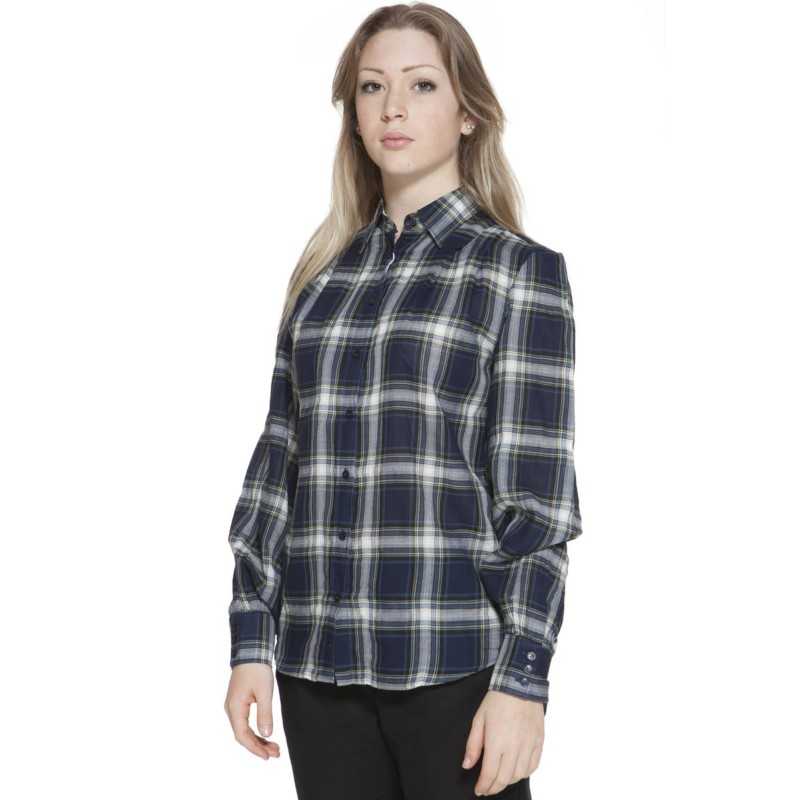 GANT CAMICIA MANICHE LUNGHE DONNA BLU