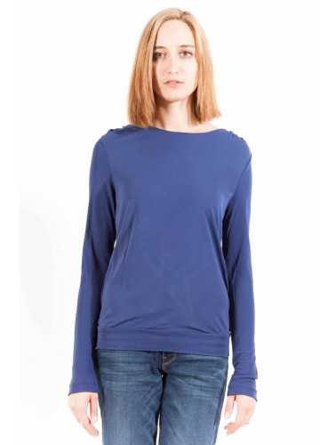 GANT T-SHIRT MANICHE LUNGHE DONNA BLU