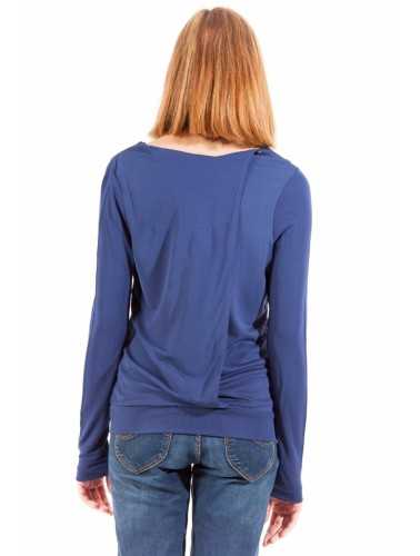 GANT T-SHIRT MANICHE LUNGHE DONNA BLU