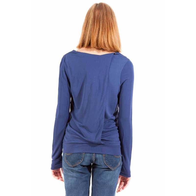 GANT T-SHIRT MANICHE LUNGHE DONNA BLU