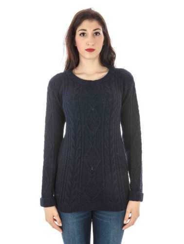 FRED PERRY WOMEN'S BLUE SWEATER