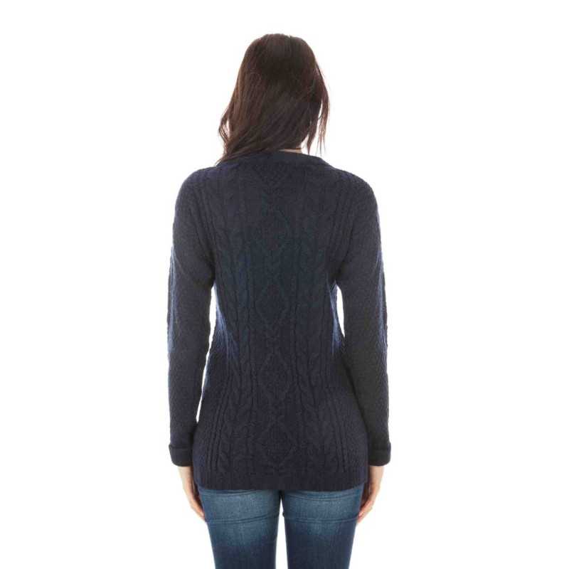 FRED PERRY WOMEN'S BLUE SWEATER