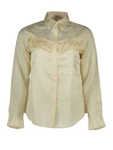 GANT WOMEN'S LONG SLEEVE BEIGE SHIRT