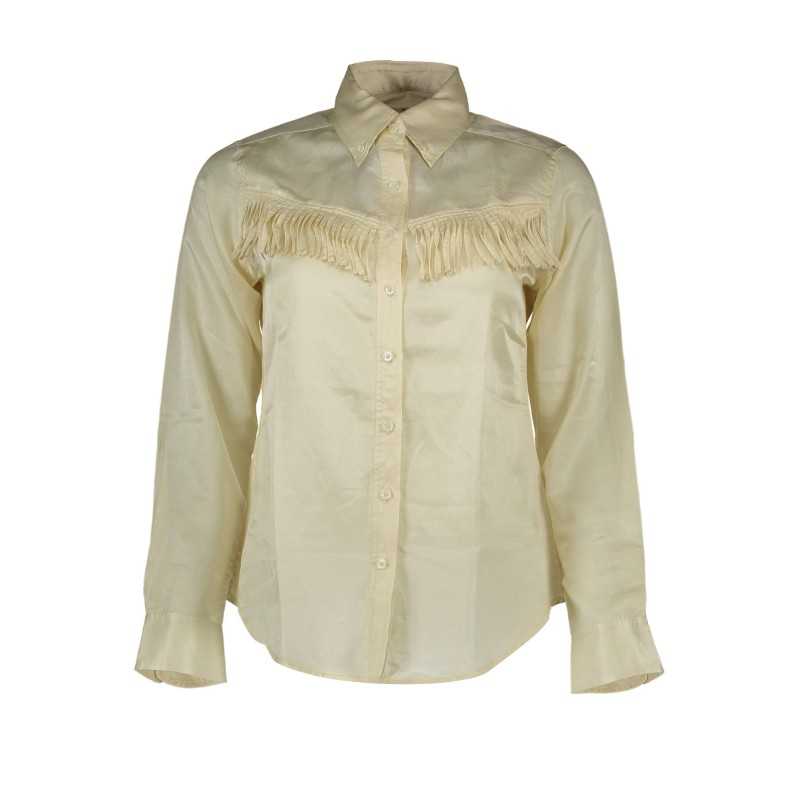 GANT WOMEN'S LONG SLEEVE BEIGE SHIRT