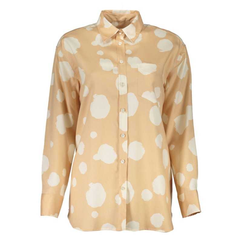 GANT WOMEN'S LONG SLEEVE BEIGE SHIRT