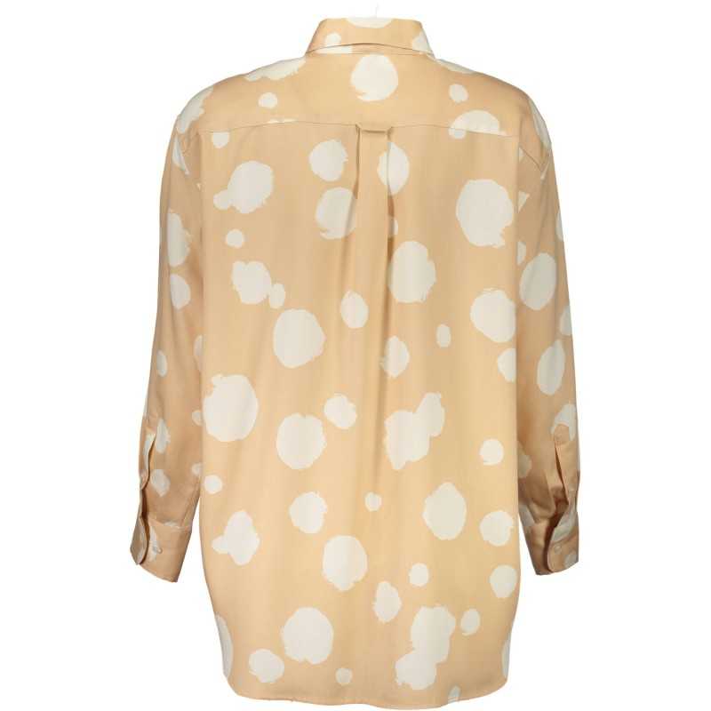 GANT WOMEN'S LONG SLEEVE BEIGE SHIRT