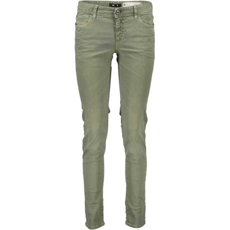 JUST CAVALLI GREEN WOMAN TROUSERS