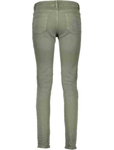 JUST CAVALLI GREEN WOMAN TROUSERS