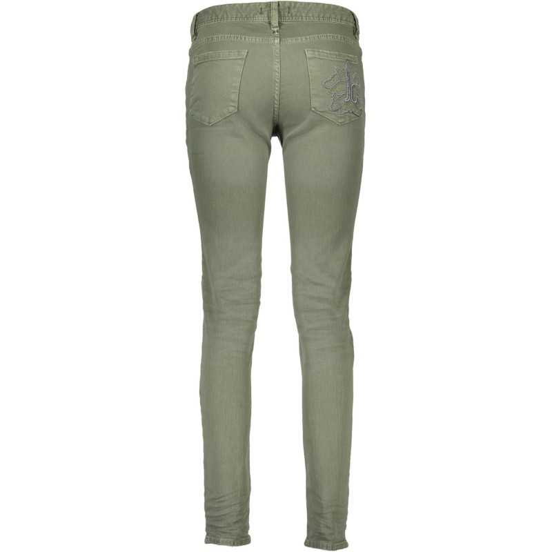 JUST CAVALLI GREEN WOMAN TROUSERS