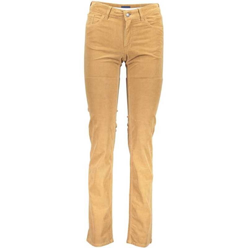 GANT WOMEN'S BROWN TROUSERS