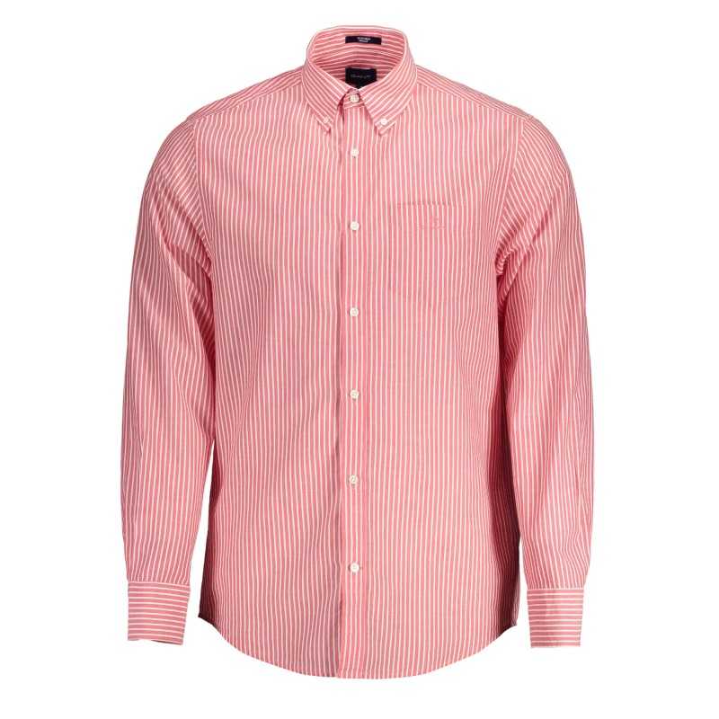 GANT MEN'S RED LONG SLEEVE SHIRT