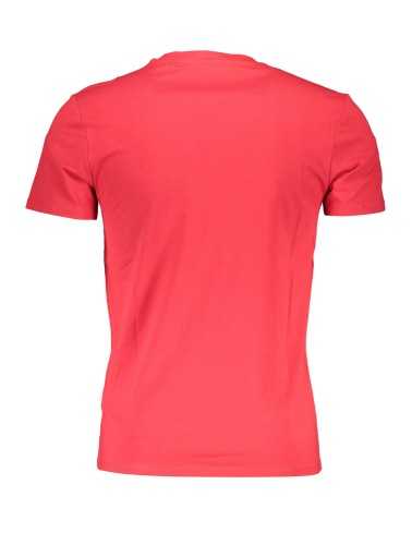 GUESS JEANS T-SHIRT MANICHE CORTE UOMO ROSSO