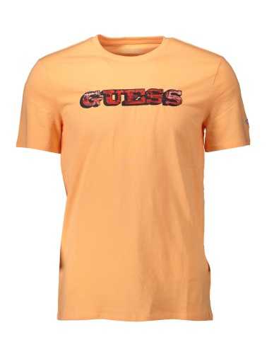 GUESS JEANS T-SHIRT MANICHE CORTE UOMO ARANCIO