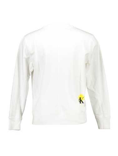 CALVIN KLEIN SWEATSHIRT WITHOUT ZIP MAN WHITE