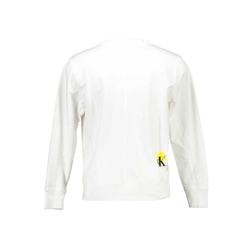 CALVIN KLEIN SWEATSHIRT WITHOUT ZIP MAN WHITE