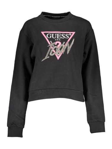 GUESS JEANS SWEATSHIRT WITHOUT ZIP WOMAN BLACK