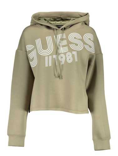 GUESS JEANS FELPA SENZA ZIP DONNA VERDE