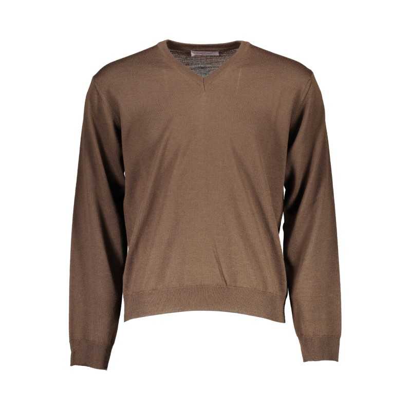 ROMEO GIGLI BROWN MEN'S SWEATER