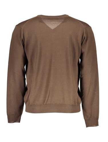 ROMEO GIGLI BROWN MEN'S SWEATER