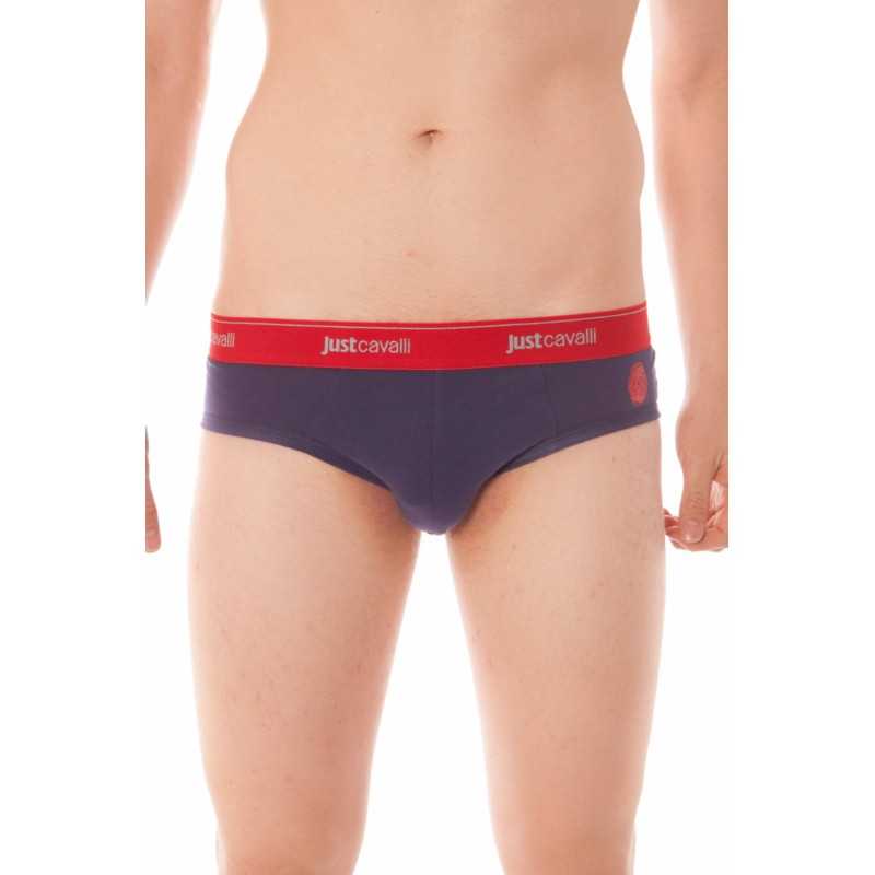 JUST CAVALLI MEN'S BLUE BRIEFS