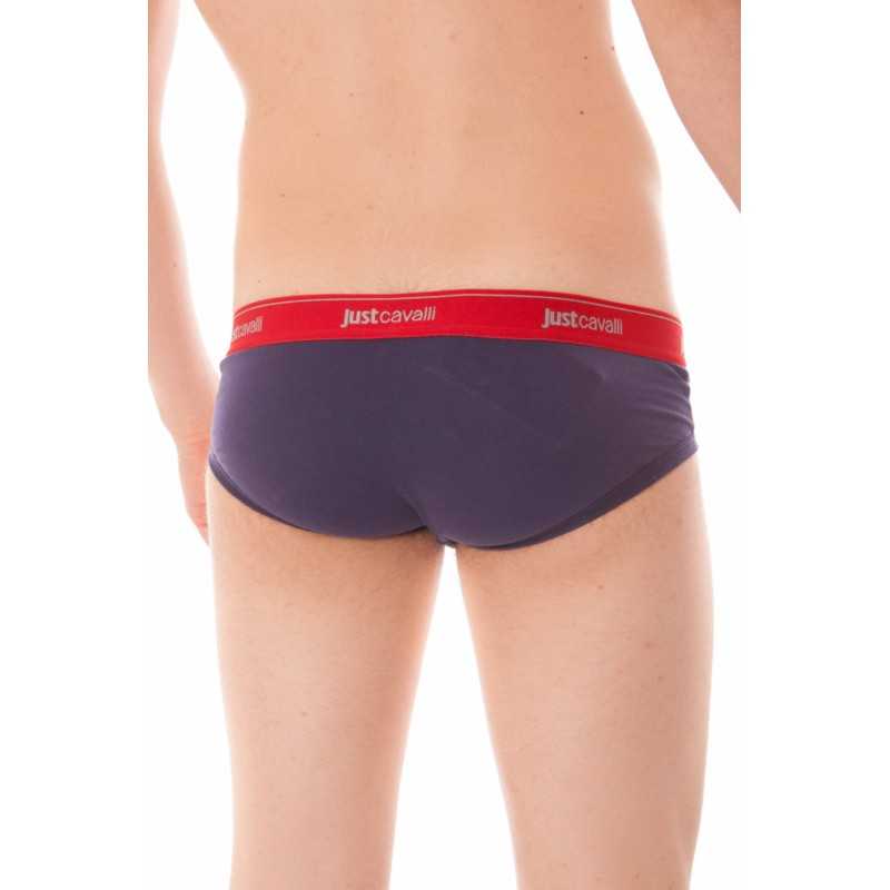 JUST CAVALLI MEN'S BLUE BRIEFS