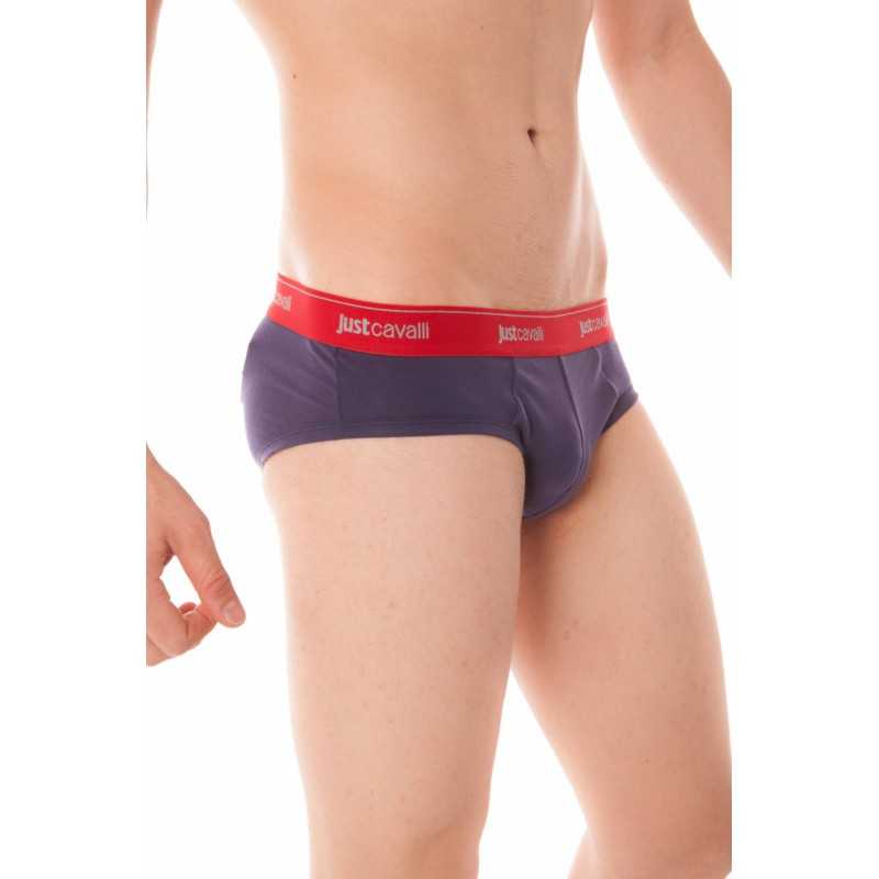 JUST CAVALLI MEN'S BLUE BRIEFS