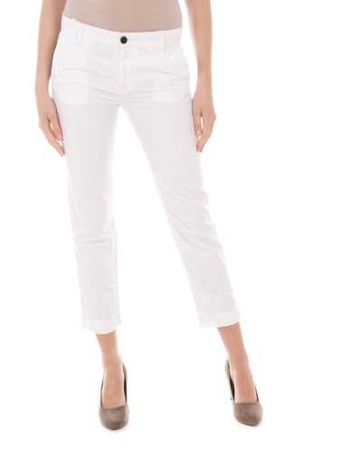 FRED PERRY PANTALONE DONNA BIANCO