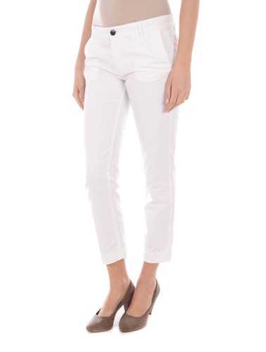 FRED PERRY PANTALONE DONNA BIANCO