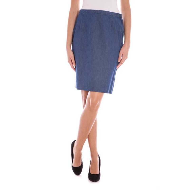 GANT WOMEN'S BLUE LONGUETTE SKIRT