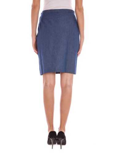 GANT WOMEN'S BLUE LONGUETTE SKIRT